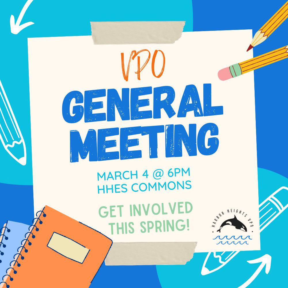 VPO General Meeting - March 4 at 6 p.m.